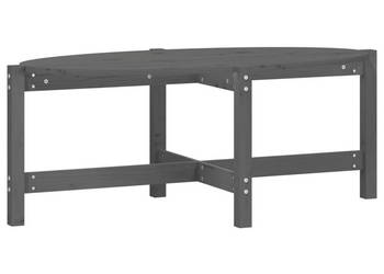 Stolik kawowy szary 118x63x45 cm lite drewno sosnowe WM-822319