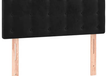 Zagłówek do łóżka z LED czarny 80x5x78/88 cm aksamit WM-3122078