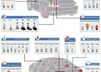 Oświetlenie samochodowe lampki żarówki NOWE