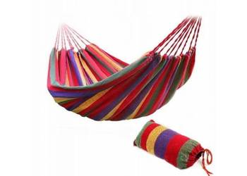 Hamak ogrodowy duży wiszący 300x160 mocny 240kg