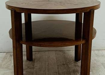 Stolik kawowy ława Art deco vintage design orzech