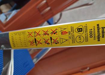 Drabina aluminiowa lekka składana