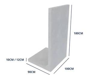 Mur Ogrodzeniowy 180cmx100cm Beton Architektoniczny