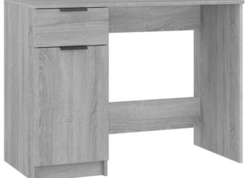 Biurko szary dąb sonoma 100x50x75 cm materiał drewnopochodny WM-817127