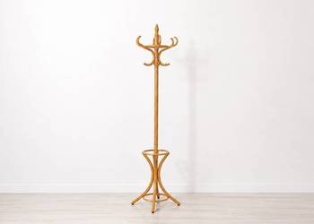 Klasyczny Wieszak Stojący w Stylu Thonet – Gięte Drewno, Ponadczasowa Elega