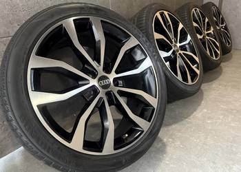19 cali Audi A4 b8 b9 A6 A7 quattro felgi koła komplet 5x112 ET45 8.5J matr
