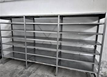 Regał Metalowy 62x220x400cm Półka Magazynowy Ocynk Garaż Piwnica Warsztat