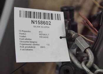 SILNIK SŁUPEK RENAULT MEGANE 1.5DCI 2003