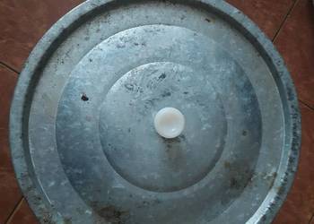 Ocynkowany kocioł kuchenny duży gar do gotowania pościeli z czasów PRL