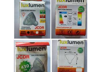 żarówka świetlówka led lux lumen luxlumen JCDR 430 lm