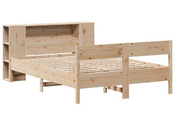 Łóżko z regałem bez materaca sosnowe 120x190 cm WM-3322960