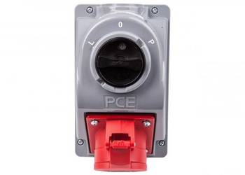PCE Gniazdo stałe z wyłącznikiem L-0-P 16A 4P 400V IP44 COMBOPOL 960614401W