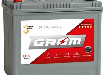 Akumulator 65Ah 670A GROM EFB START&STOP Japan Lewy+