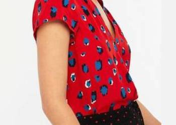MONSOON BLUZKA NA KRÓTKI RĘKAWEK LEOPARD PRINT XXL