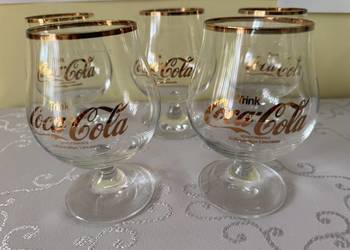 Szklanki Coca-Cola Retro Złote Lata 70 Zestaw 5 szt 300 ml