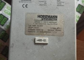 echnologia napędowa Horstmann HBR 100/400 Opis: jednostka hamulcowa 100 amp
