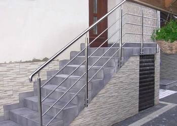 Balustrady, poręczę, schody, zadaszenia STAL NIERDZEWNA CZARNA MALOWANA