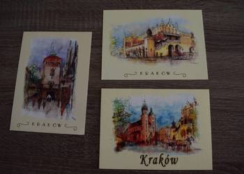 Pocztówki ,widokówki - Kraków - 6 sztuk w jednej niskiej cenie..
