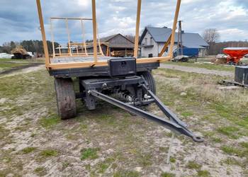 Przyczepa transportowa platforma laweta do bel balotów siana słomy