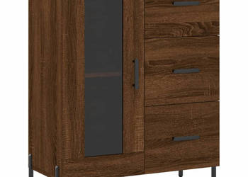 Szafka brązowy dąb 695x34x90 cm materiał drewnopochodny WM-828059