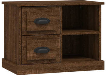 Szafka nocna brązowy dąb 60x355x45 cm WM-816375