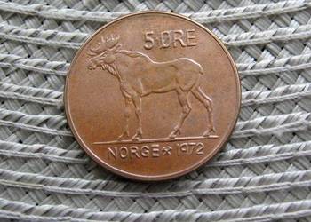 Norwegia 5 Ore 1972r