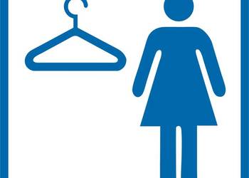 Naklejka znak informacyjny szatnia damska RA006