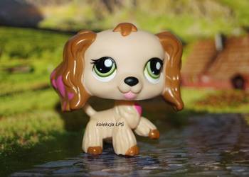 LPS Littlest Pet Shop spaniel #1963 oryginalny pop oryginał Nintendo
