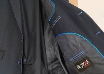 Garnitur męski ciemny granat ALJEKA 58/170 GRATIS WYSYŁKA Garnitur męski ciemny granat ALJEKA 58/170 GRATIS WYSYŁKA