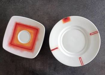 Komplet talerzy deserowych Akcent porcelana Ćmielów