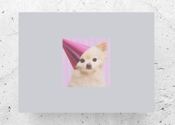 pastelowy plakat do domu, mały obrazek z psem, plakat A4