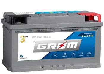 Akumulator GROM Premium 85Ah 800A EN DTR DARMOWA WYMIANA Akumulator GROM Premium 85Ah 800A EN DTR DARMOWA WYMIANA