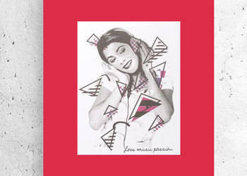 Violetta plakat A4, minimalizm plakat, pop art plakat Martina Stoessel post
