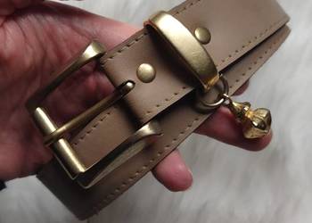 Beżowy pasek z zawieszką roz.S / styl vintage