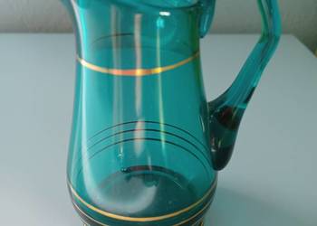 Stary szmragdowy mlecznik szklany Ząbkowice lub Hortensja