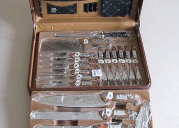 Zestaw noży kuchennych i sztućców w walizce - 24 elementy Hoffburg