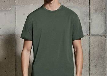 zielony t-shirt męski Sinsay