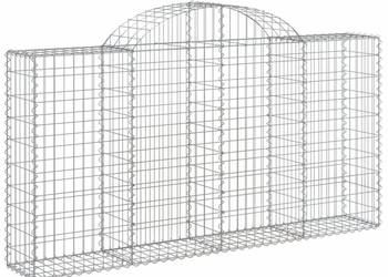 Kosze gabionowe 7 szt 200x30x100/120 cm galwanizowane żelazo WM-3146115