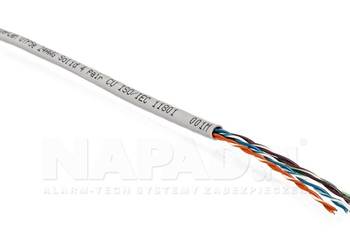 Przewód elektryczny 1utp 4x2x0,5 cat.5e iso/iec 11801 eia/tia-568-b.2 ec 2…