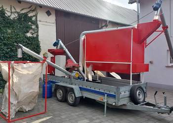 Mobilna linia do czyszczenia i zaprawiania ziarna- czyszczalnia zaprawiarka