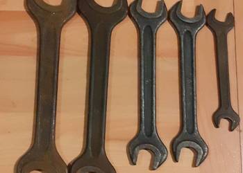 Stare klucze płaskie dwustronne  PRL