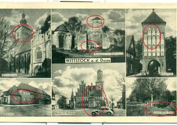 Wittstock a. d. Dosse Postkarte do 1945