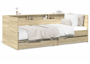 Łóżko dzienne z szufladami bez materaca dąb sonoma 75x190 cm WM-3280862