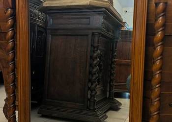 Piękne  włoskie lustro orzech -sklep Dąbrowa Górnicza
