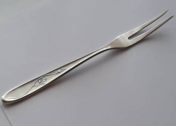 Posrebrzany widelec serwingowy do wędlin / mięs (nr.2), ANGIELSKI, Hefra