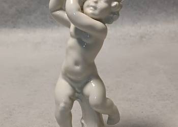 Schaubach Kunst Putto z piłką Putti z kulą Kolekcjonerski WALLENDORF Schaubach Kunst Putto z piłką Putti z kulą Kolekcjonerski WALLENDORF