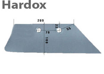 Lemiesz przedpłużka HARDOX 066868/P do pługa KVERNELAND