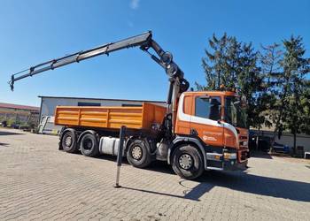 Scania P380 Żuraw/wywrot 3S P380 8x2 HMF 1823 HDS linowiec