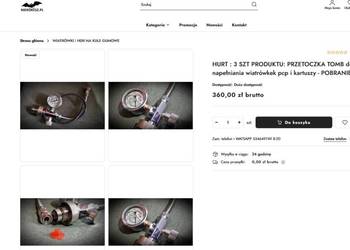 HURT : 3 SZT PRODUKTU: PRZETOCZKA TOMB do napełniania wiatrówkek pcp i kart