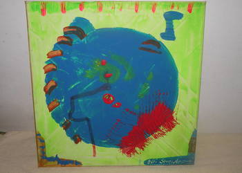 Obraz 40X40 cm. - Sygnowany Bibi Strawberry